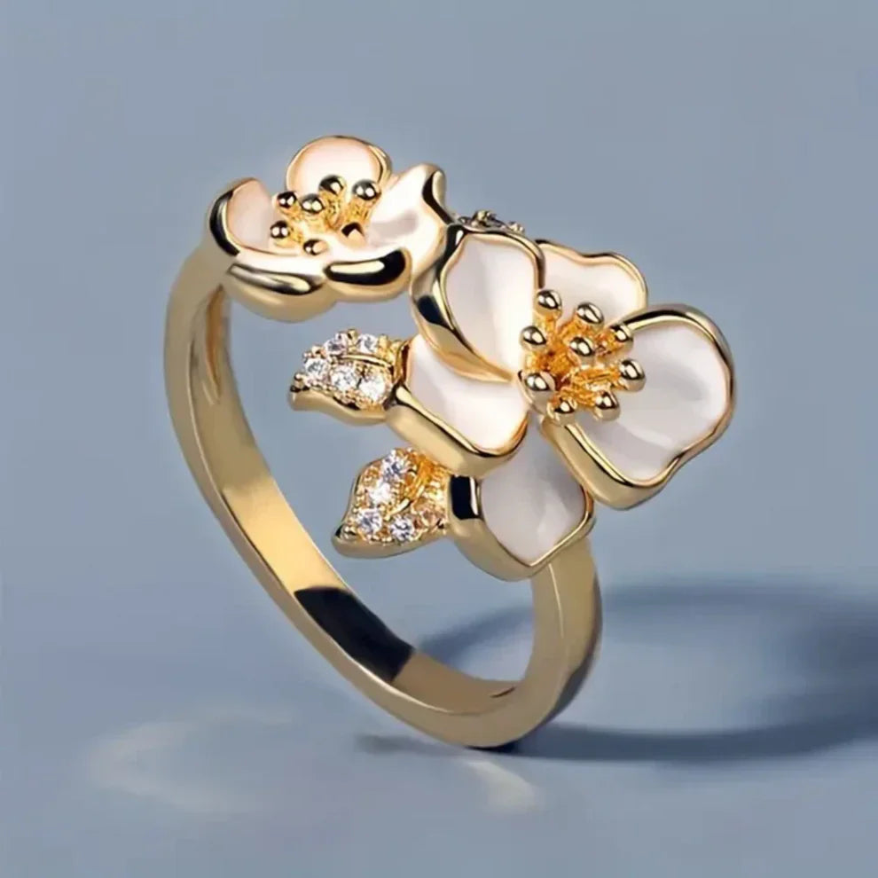 Vintage Weißer Blumenring