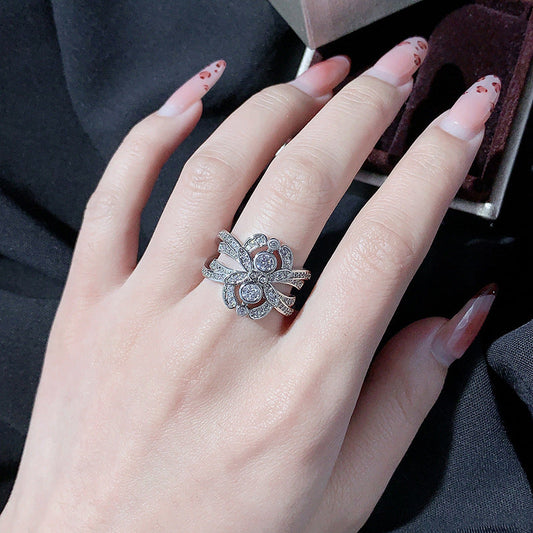 Eleganter Vintage Zirkonia Ring