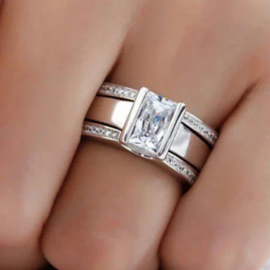 Vintage Ring mit Glaseinlage