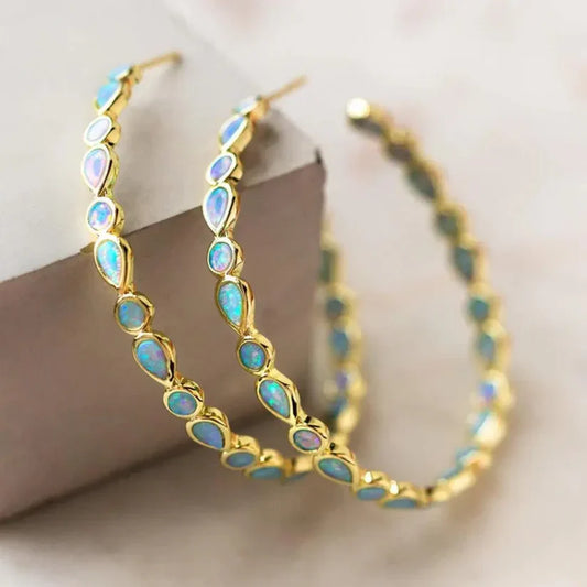 Vintage blaue Ohrringe