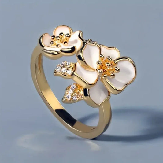Vintage Weißer Blumenring
